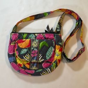 Vera Bradley Retired Jazzy Blooms Small Crossbody Bag